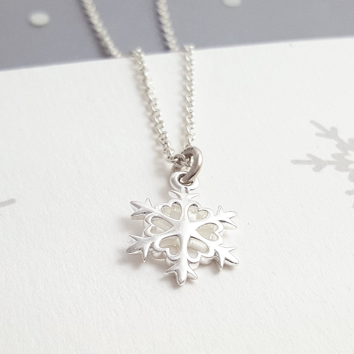 Snowflake Silver Charm - Jays Shop uk
