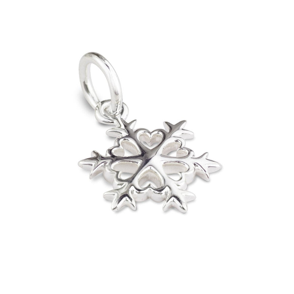 Snowflake Silver Charm - Jays Shop uk