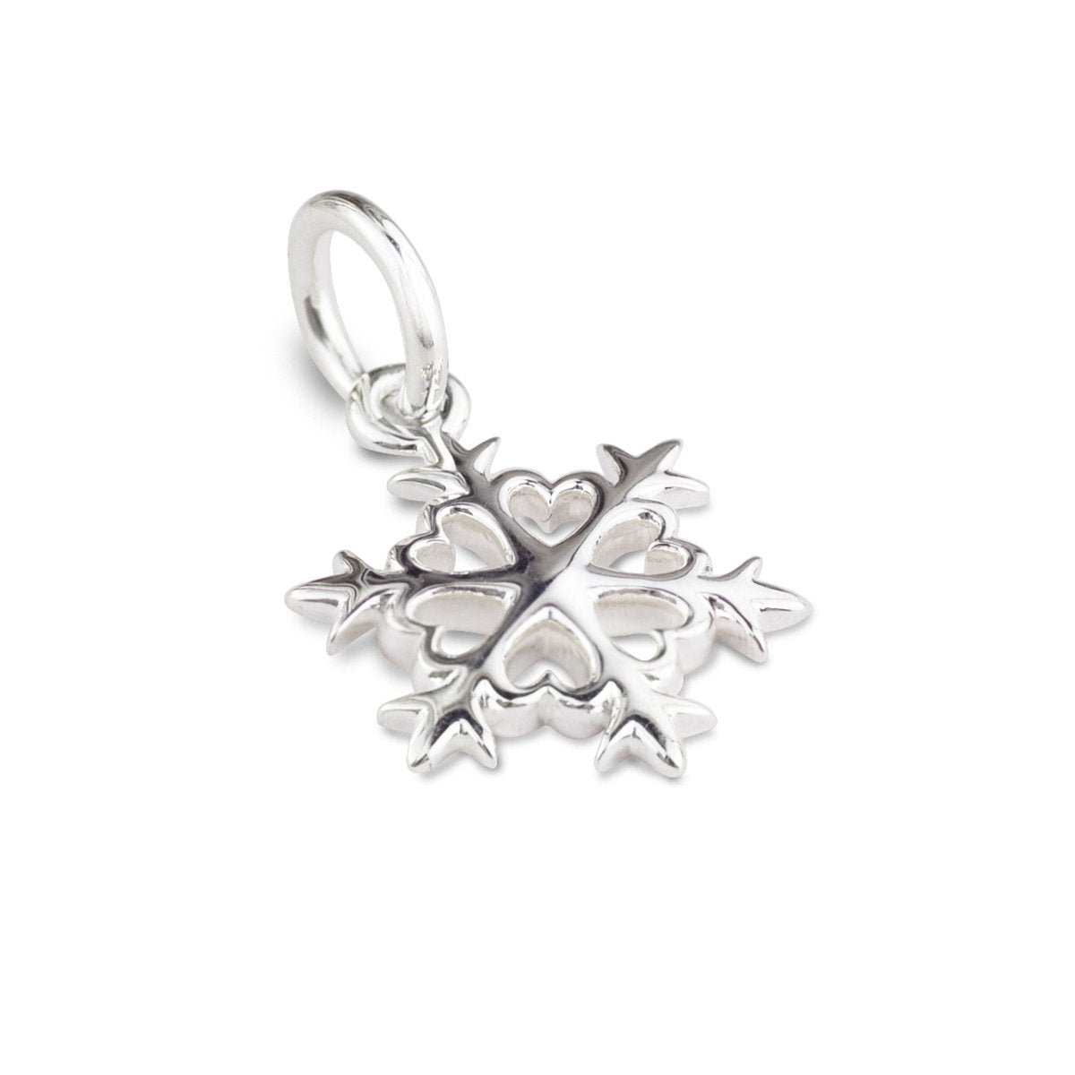 Snowflake Silver Charm - Jays Shop uk
