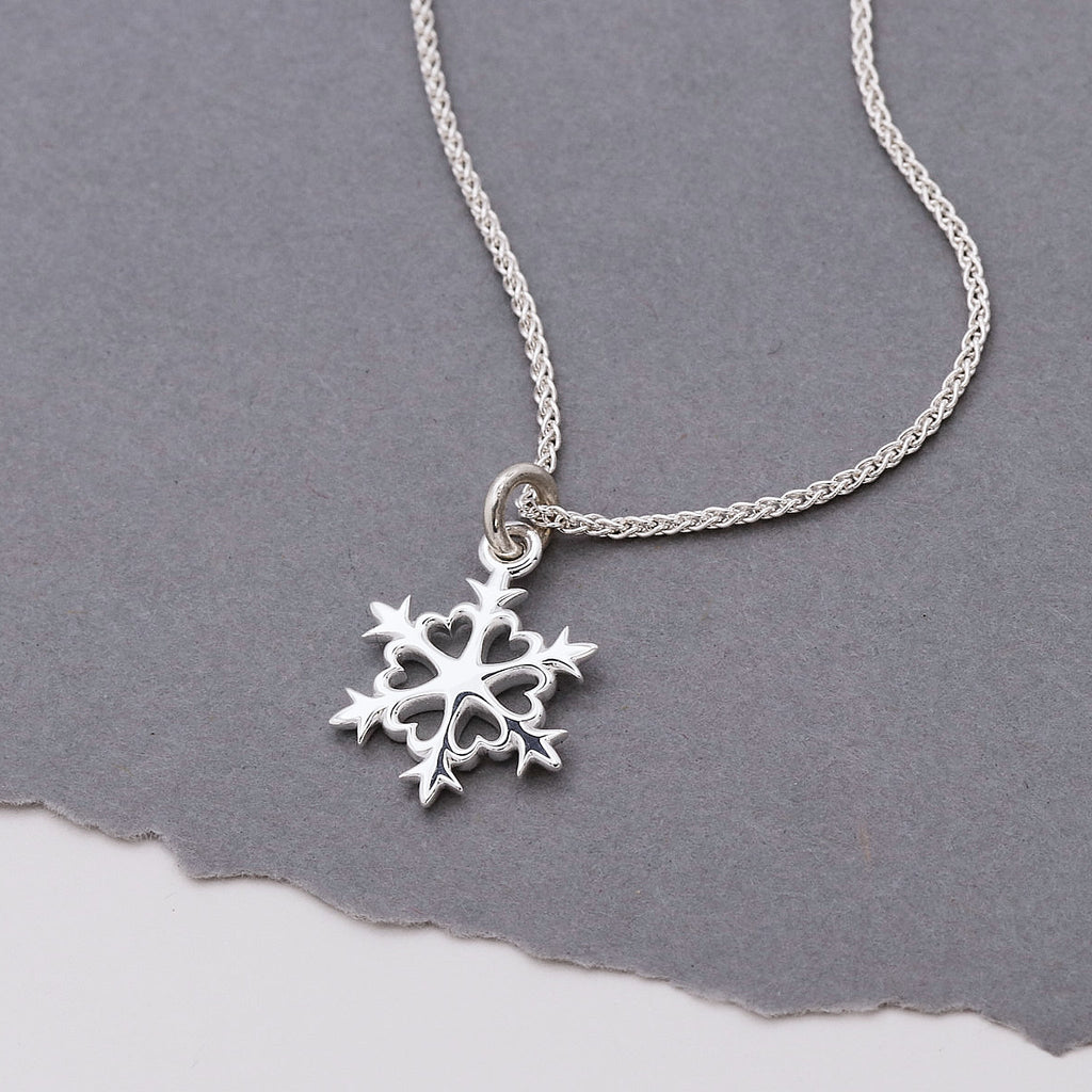 Snowflake Silver Charm - Jays Shop uk