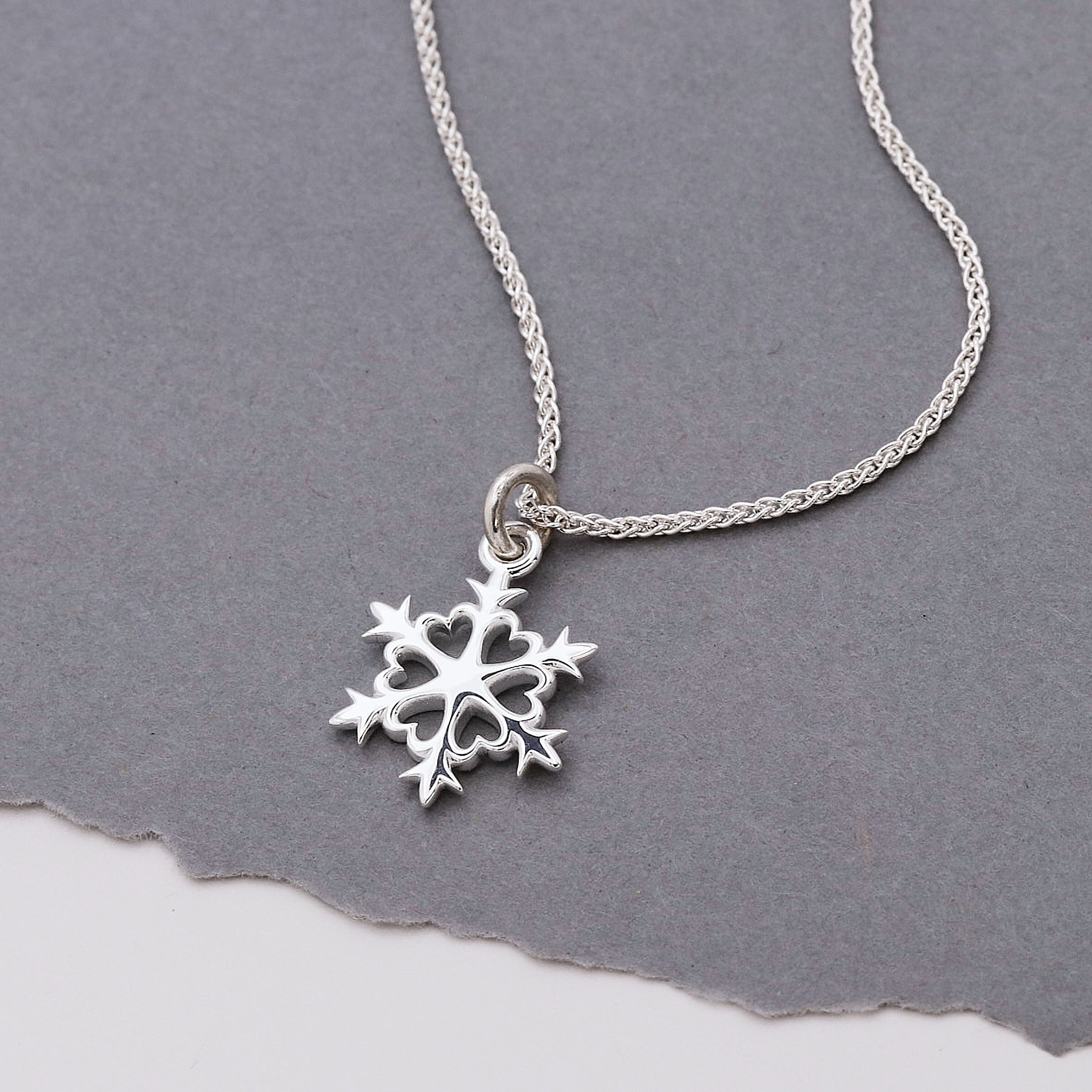 Snowflake Silver Charm - Jays Shop uk