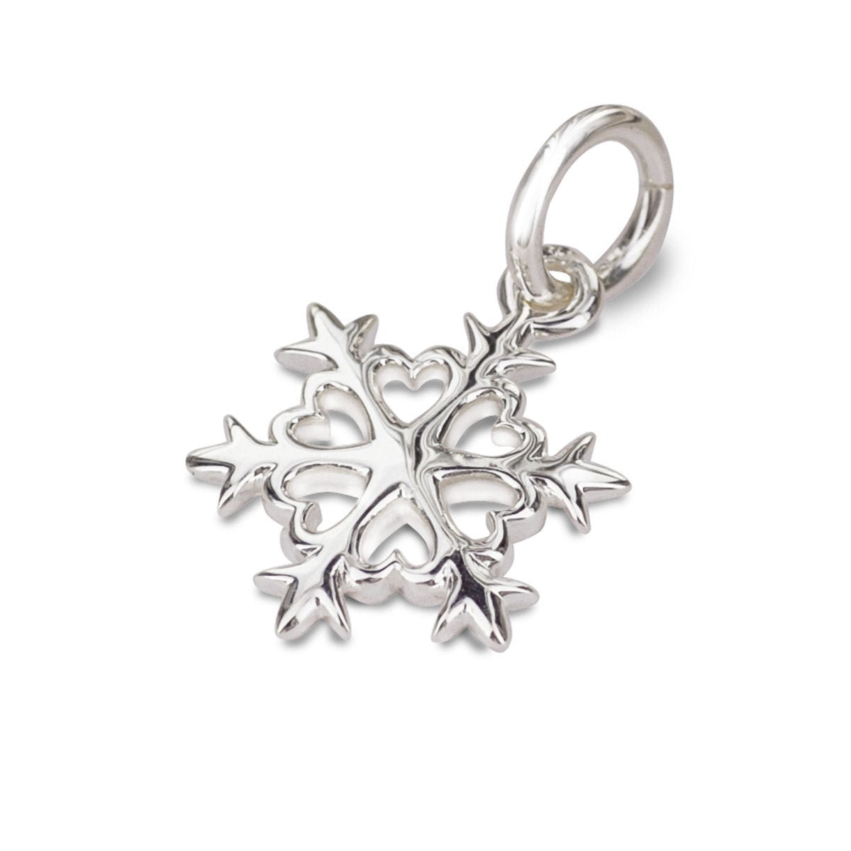 Snowflake Silver Charm - Jays Shop uk