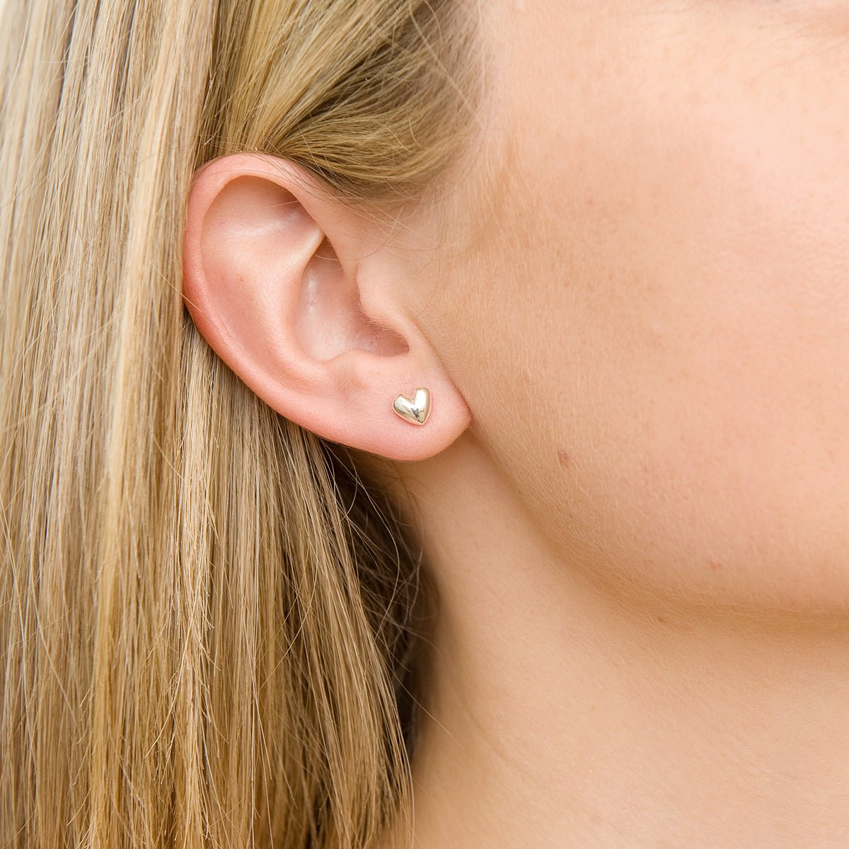 Sweetheart Silver Stud Earrings - Jays Shop uk