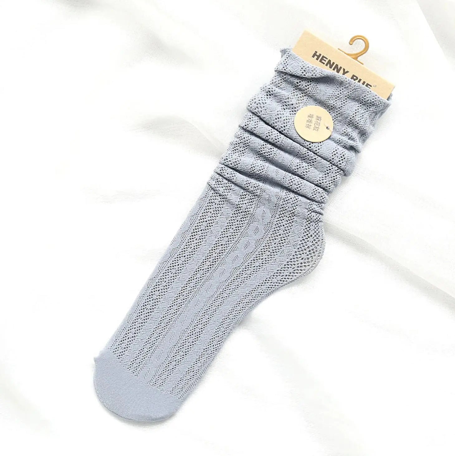 Hemp Pattern Elastic Wood Ears Women's Socks