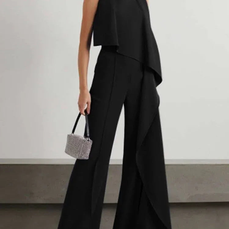 Trendy Women's Zipper Jumpsuit in Solid Colors - Comfy Polyester Romper for Stylish Outings