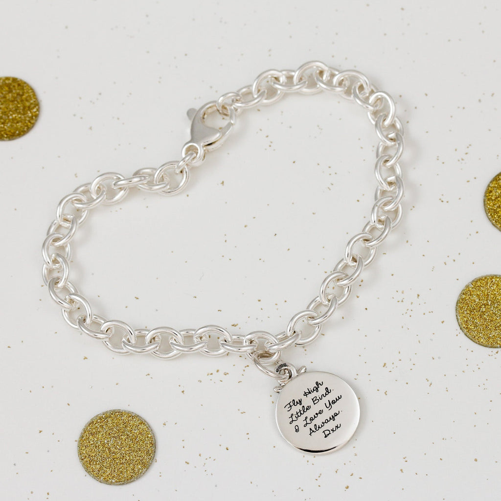 Travel Safe Compass Personalised Silver Charm - Jays Shop uk