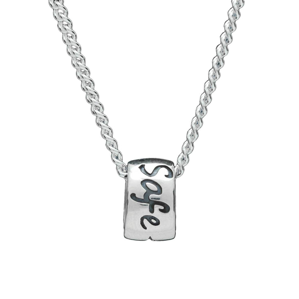 Travel Safe Recycled Silver Silver Necklace - Jays Shop uk