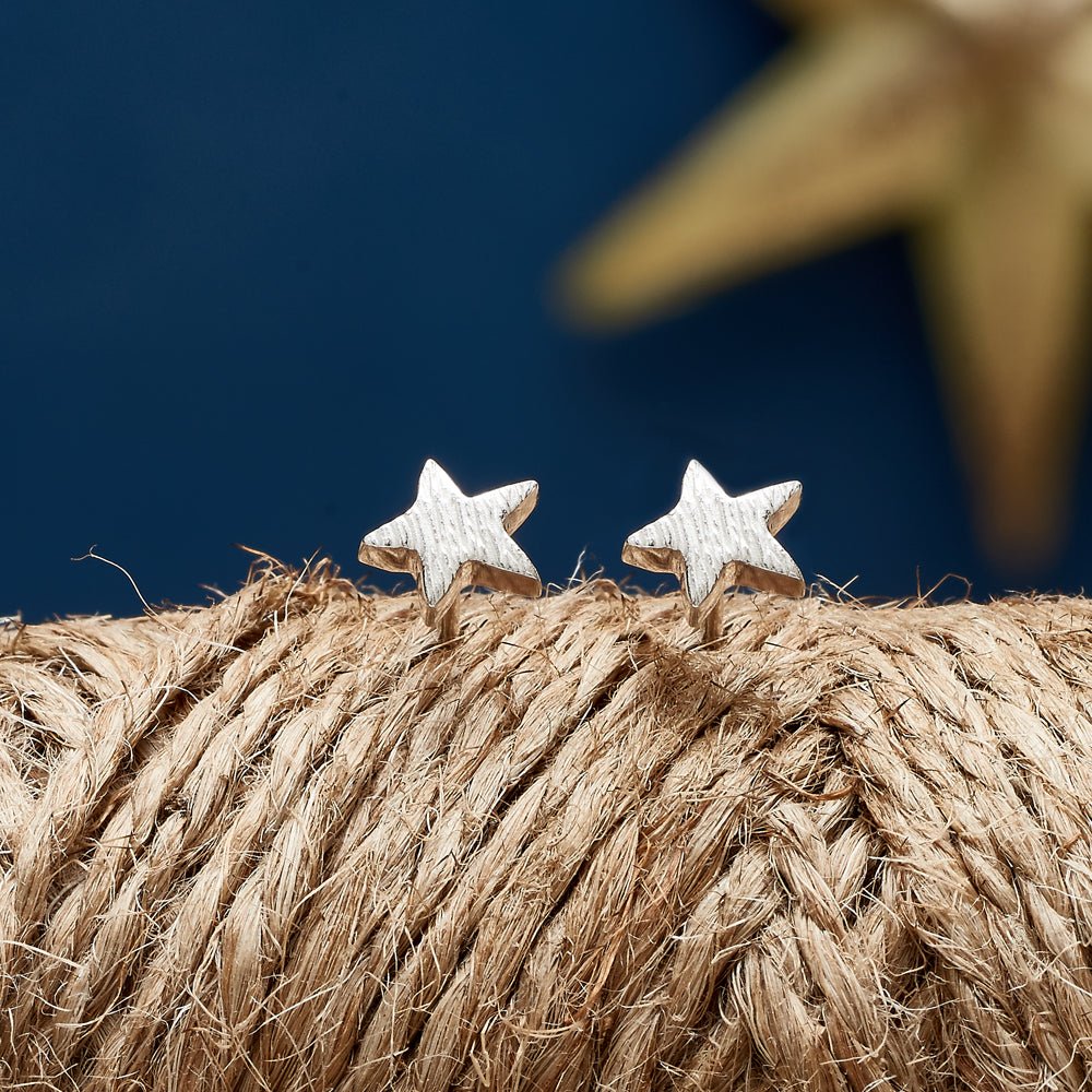 Twilight Star Silver Stud Earrings - Jays Shop uk