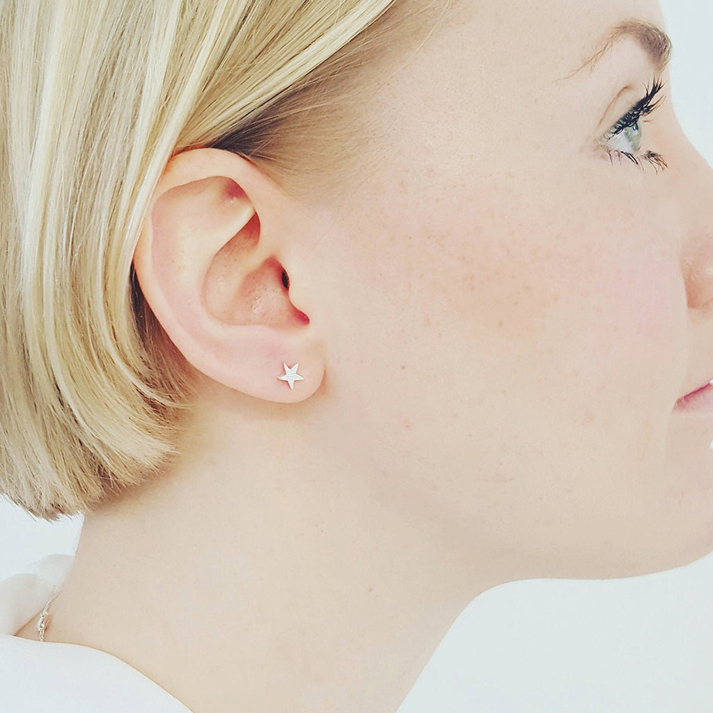 Twilight Star Silver Stud Earrings - Jays Shop uk