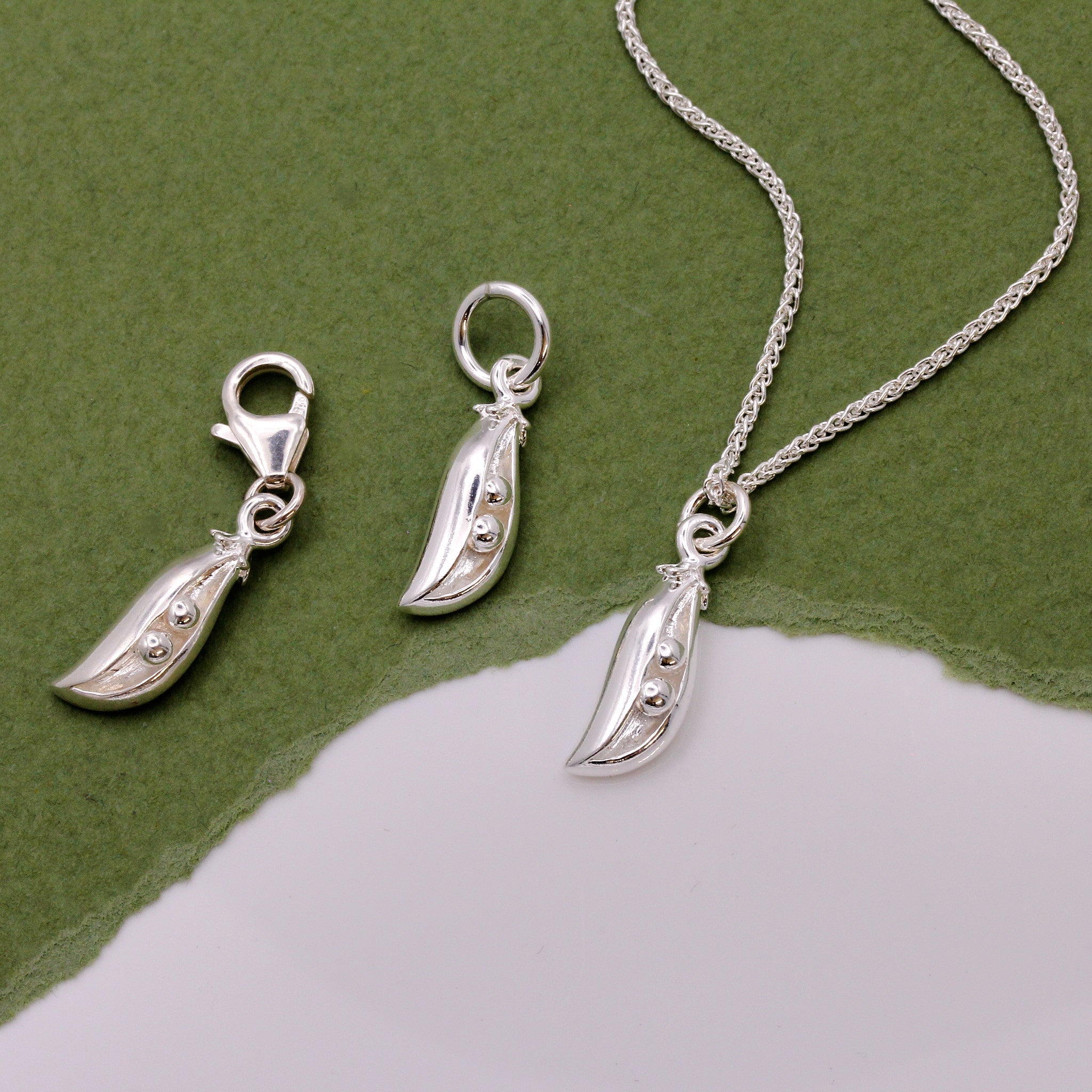 Two Peas In A Pod Silver Charm - Jays Shop uk