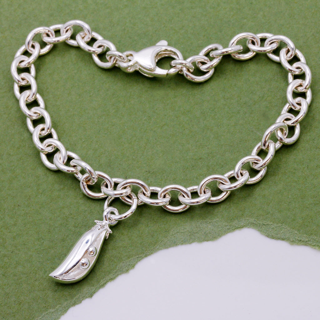 Two Peas In A Pod Silver Charm - Jays Shop uk