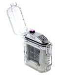 Tesla Coil Lighters™ USB Rechargeable Windproof Dual Arc Lighter (Waterproof White with Flash Light)