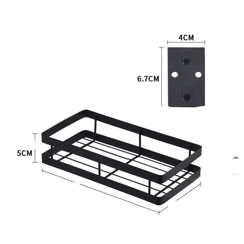 Multifunctional Wall Rack for Spice Storage Organization