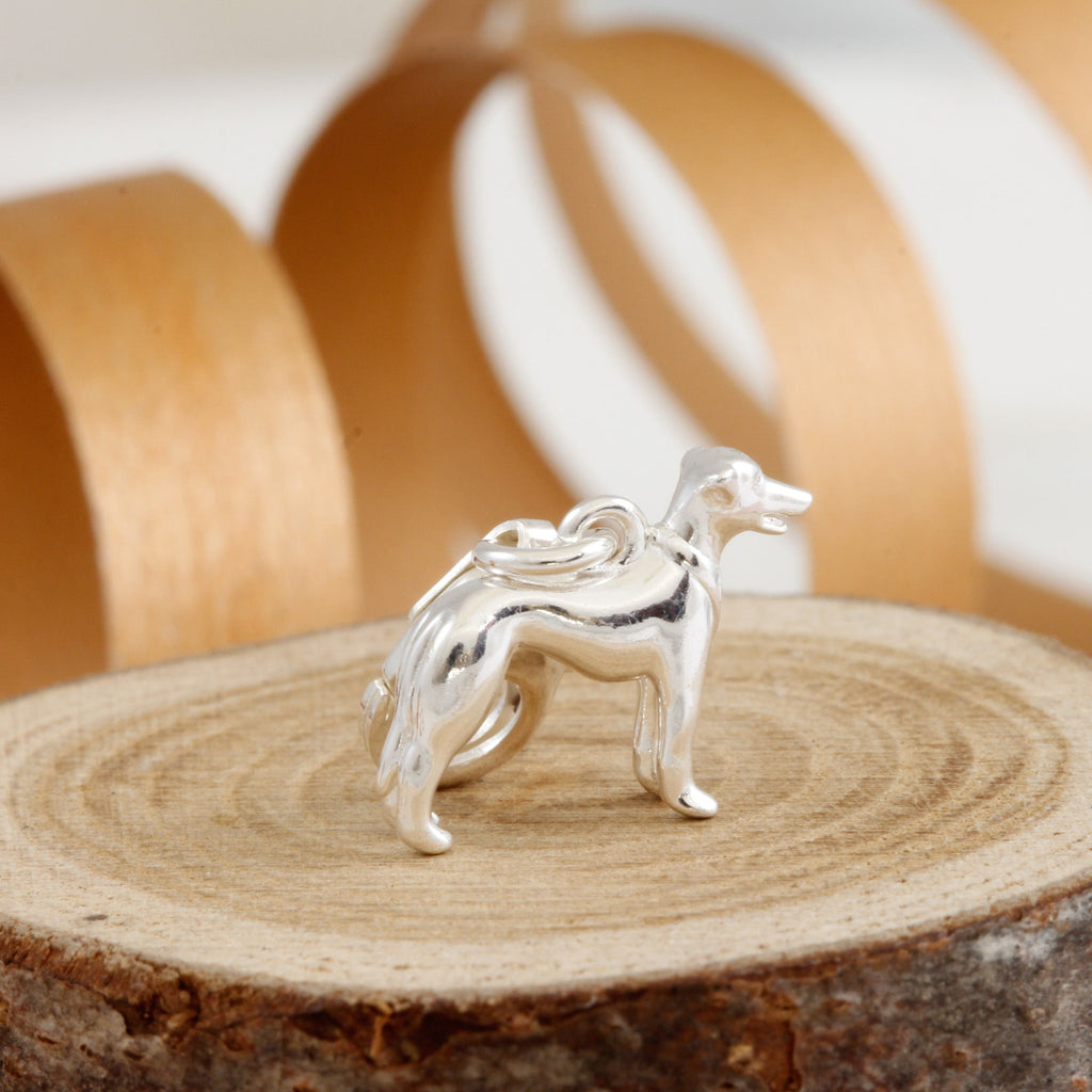Whippet Silver Dog Charm - Jays Shop uk