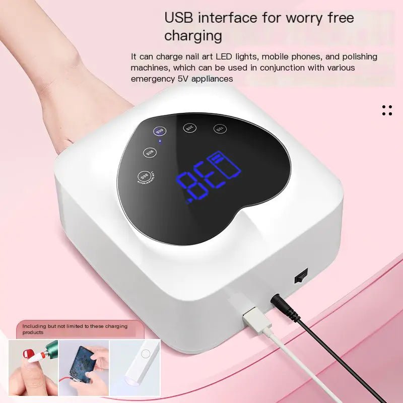 X20 Wireless Nail Lamp with Rechargeable Lithium Battery - Jays Shop uk