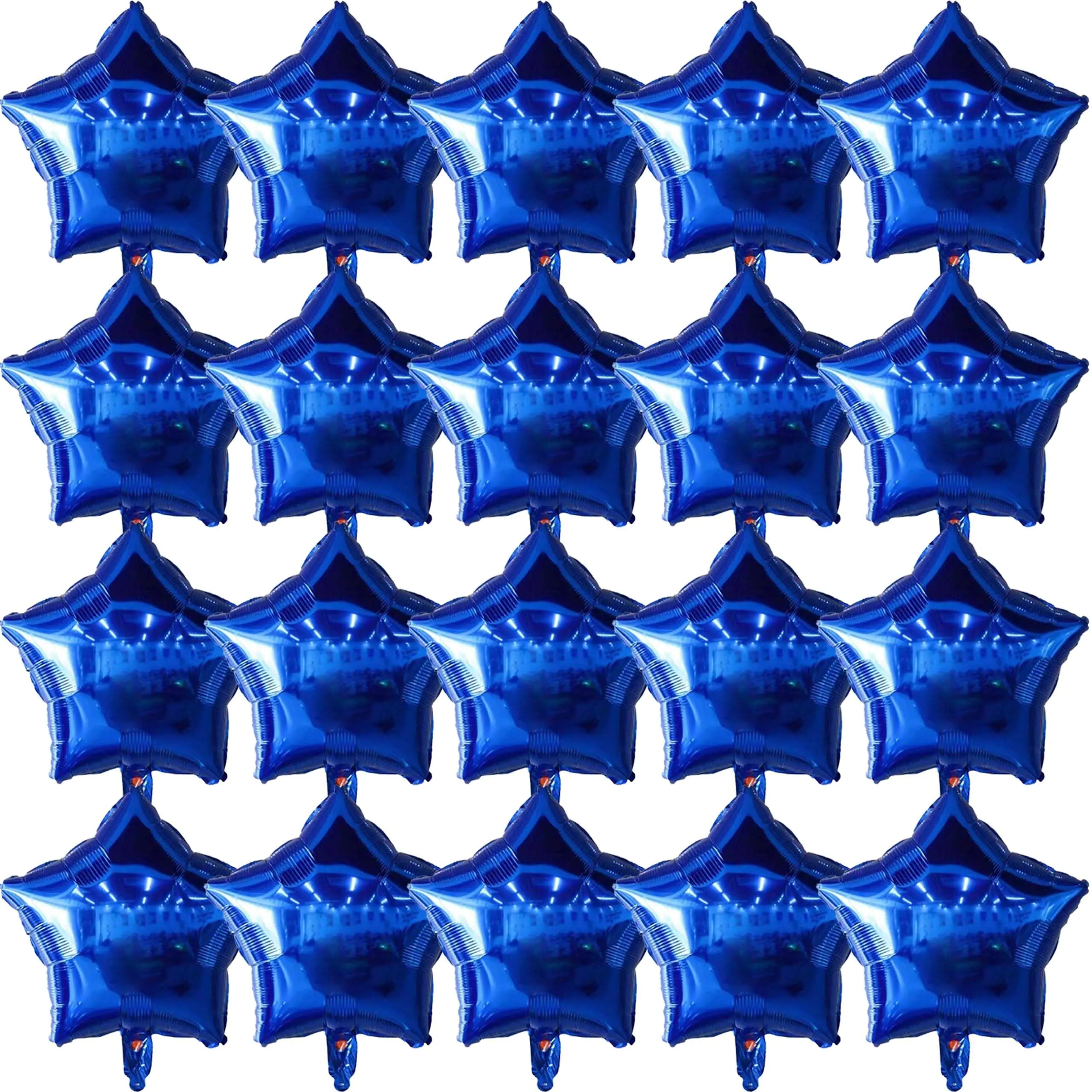 20 Pcs 18 Inch Dark Blue Star Balloons Dark Blue Balloons Star Shaped 18 Inch Balloons Helium Mylar Balloons Foil Balloon for Women Girls Kids Valentine Birthday Wedding Party Decor