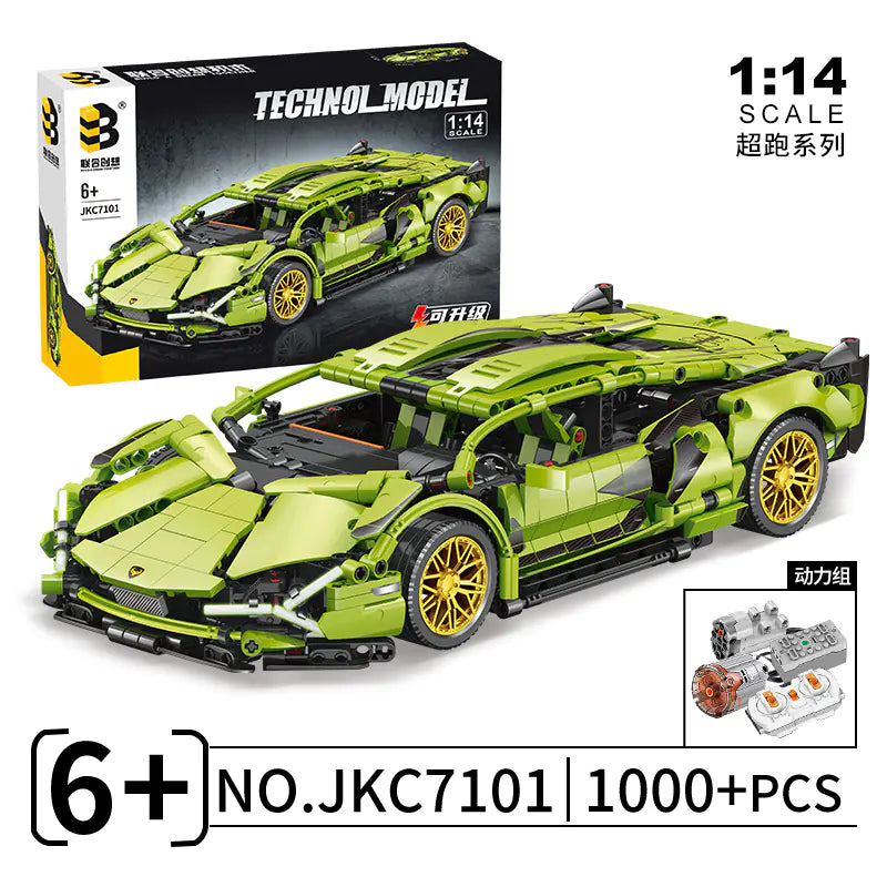 Lego-Compatible Bugatti Chiron Model Toy Gift Set