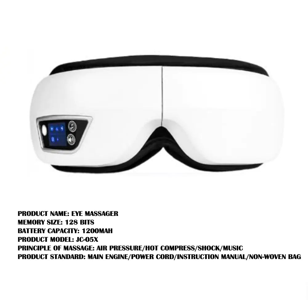 Bluetooth Eye Massager with Smart Pressure Technology