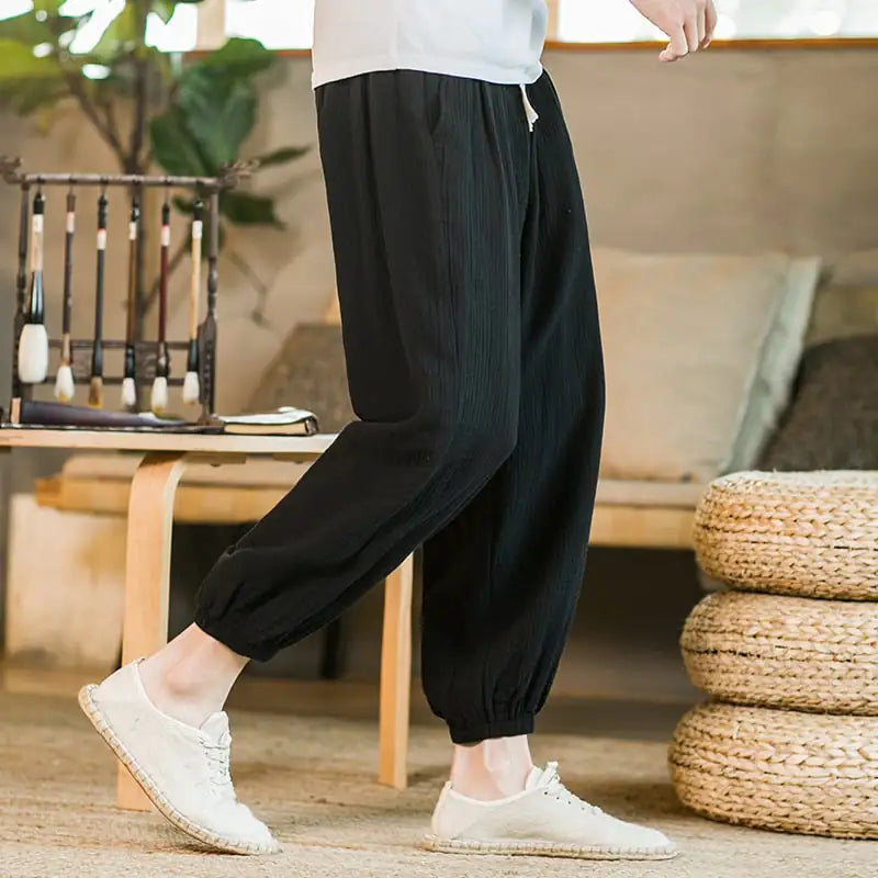 Men's Cotton Hemp Casual Loose Pants (Spring Collection)